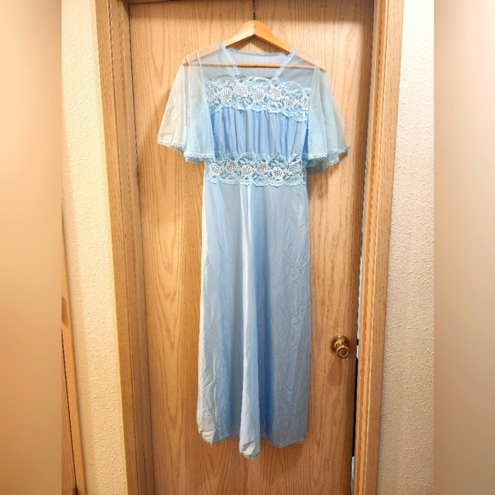 Vintage 1970s Graziella Women's Nightgown Dress